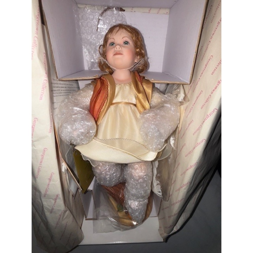 Georgetown Collection Adriana the Harvest Angel Porcelain Doll Collectible Decor